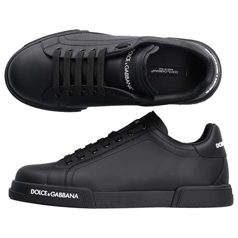 dolce gabbana black shoes men